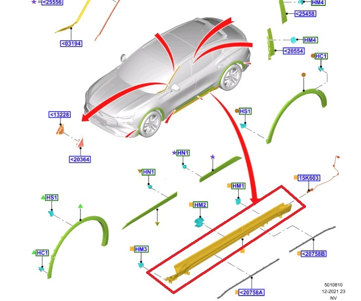 زيق سمكة يسار تورس (2023-2025)